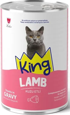 Kuzu Etli Yetişkin Kedi Konservesi ambalajı